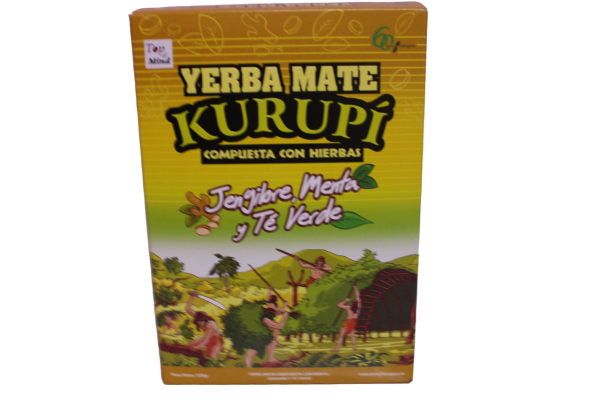 Yerba mate jengibre, menta y té verde