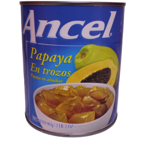 Papaya en trozos