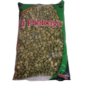 ARVEJA VERDE PARTIDA SIN PIEL 500 GR.