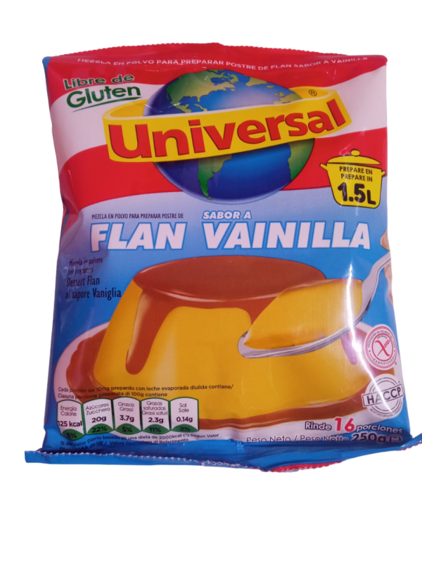 Flan sabor a vainilla