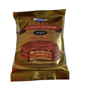Alfajor dulce de leche negro