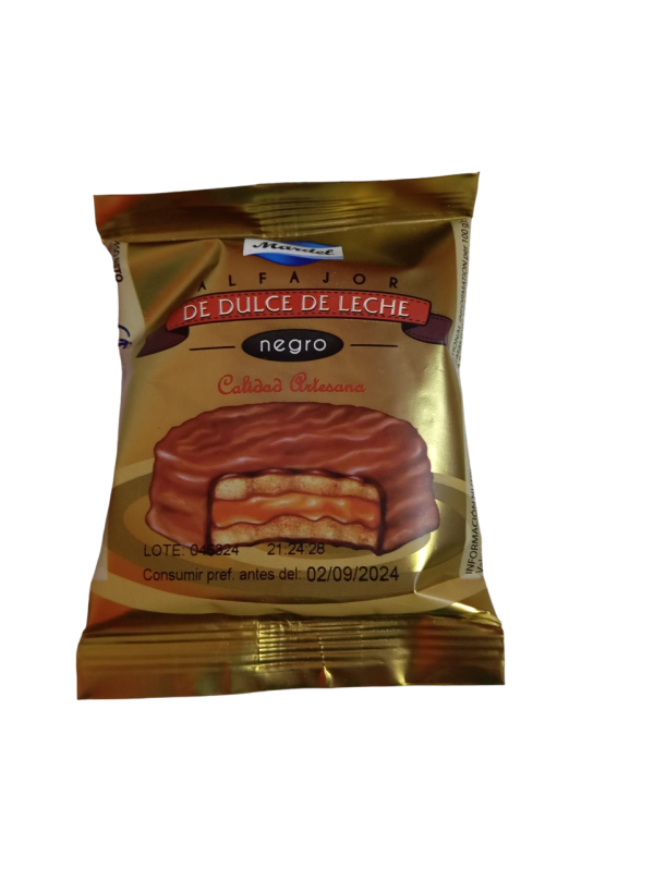 Alfajor dulce de leche negro