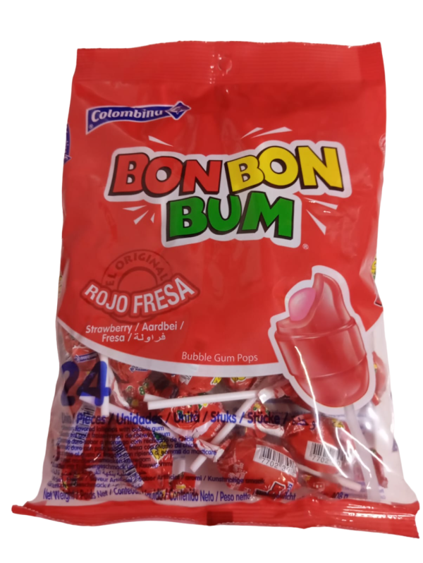 Bon bon bum rojo fresa