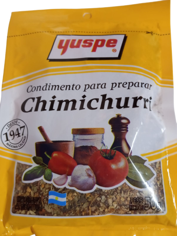 Condimento para preparar chumichurri