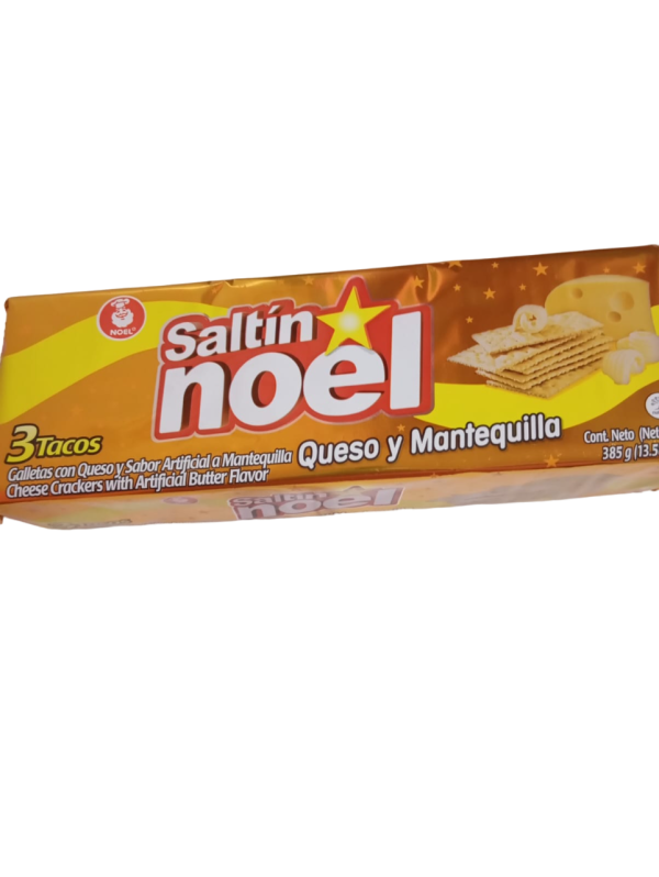 Saltín queso y mantequilla