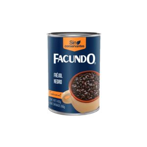 FRIJOL NEGRO GUISADO FACUNDO 425 GR.