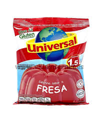 GELATINA DE FRESA 16 PORCIONES 250 GR.