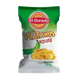 PLATANITO SALADO-VERDE EL DORADO 250 GR.