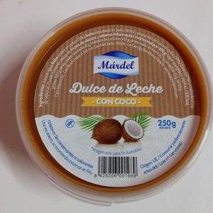 DULCE LECHE CON COCO MARDEL 250 GR.